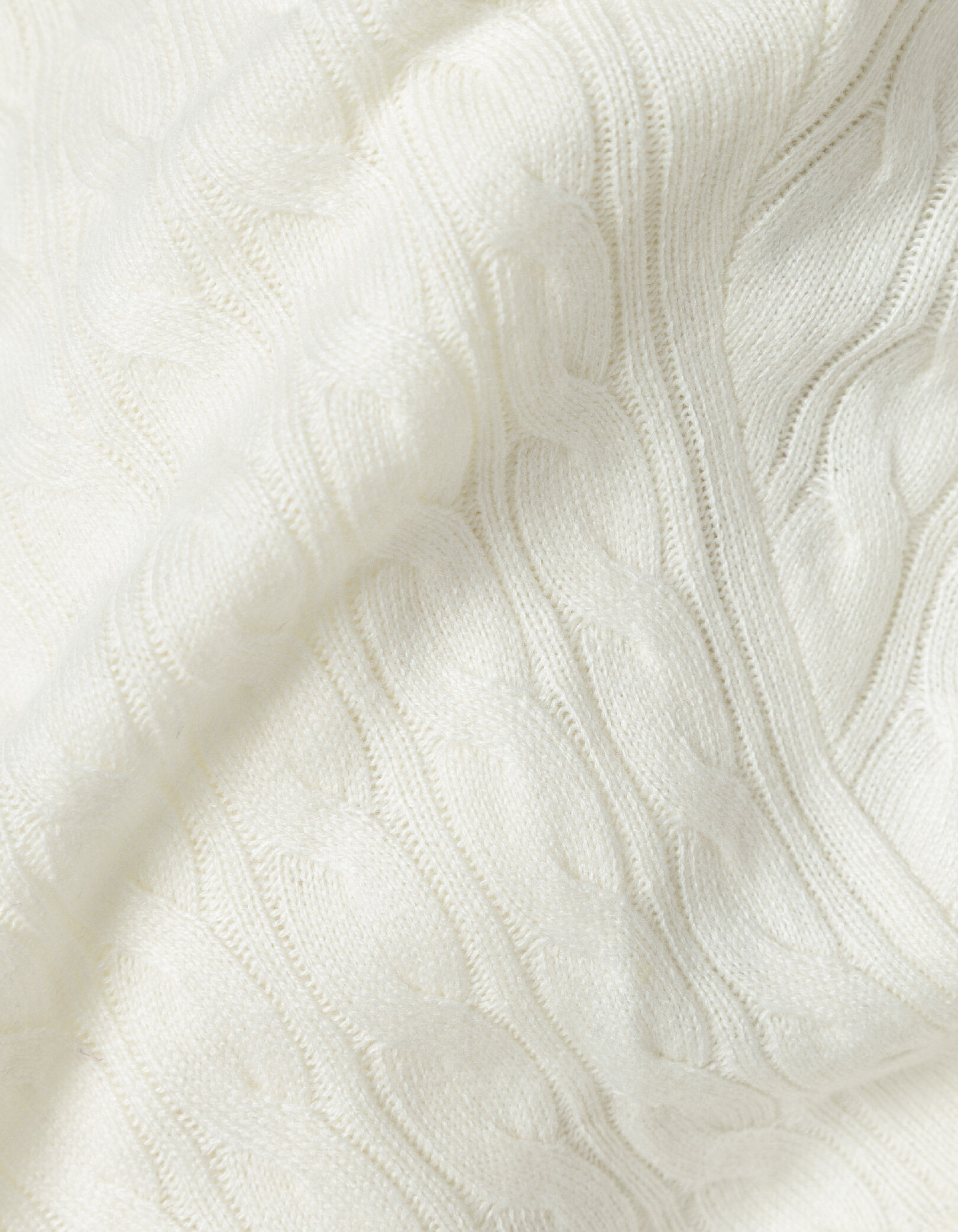Cardigan manches courtes blanc tricot torsadé Femme