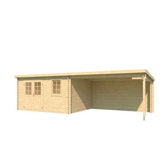 Gartenhaus »Reno«, BxHxT: 780 x 210,9 x 313,9 cm (Außenmaße inkl. Dachüberstand), Holz