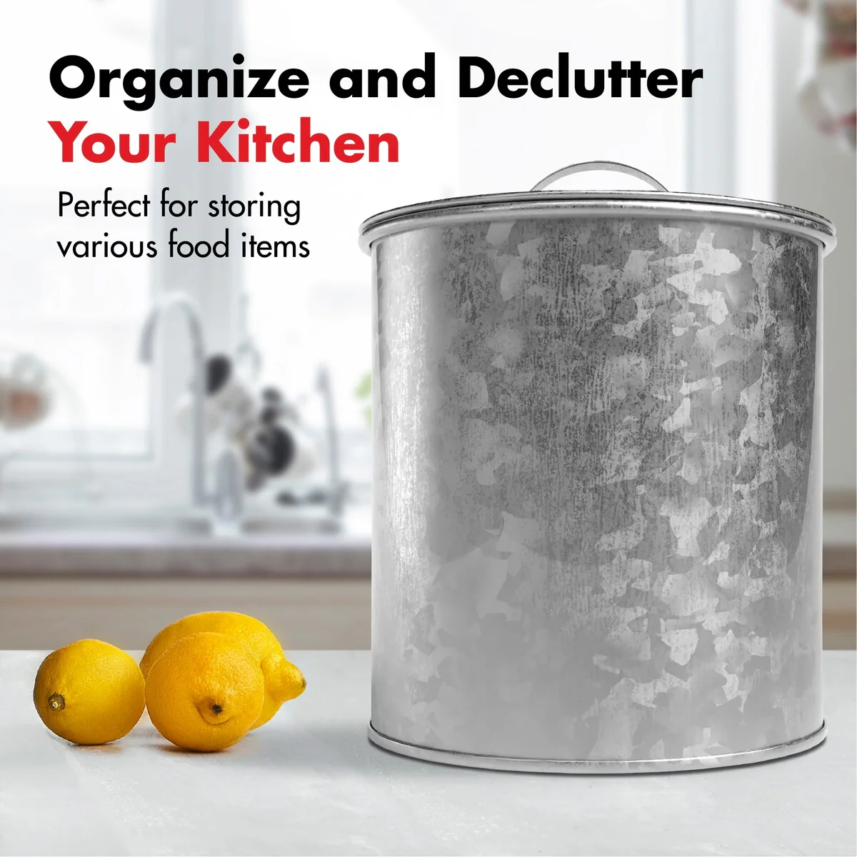 Amici Home 5AN862 Newport Food Storage Canister Extra Large - 156 oz