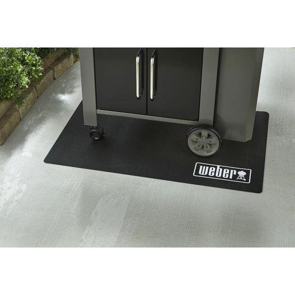 Grillmatte, schwarz/rot, rechteckig, ∅ 120 cm