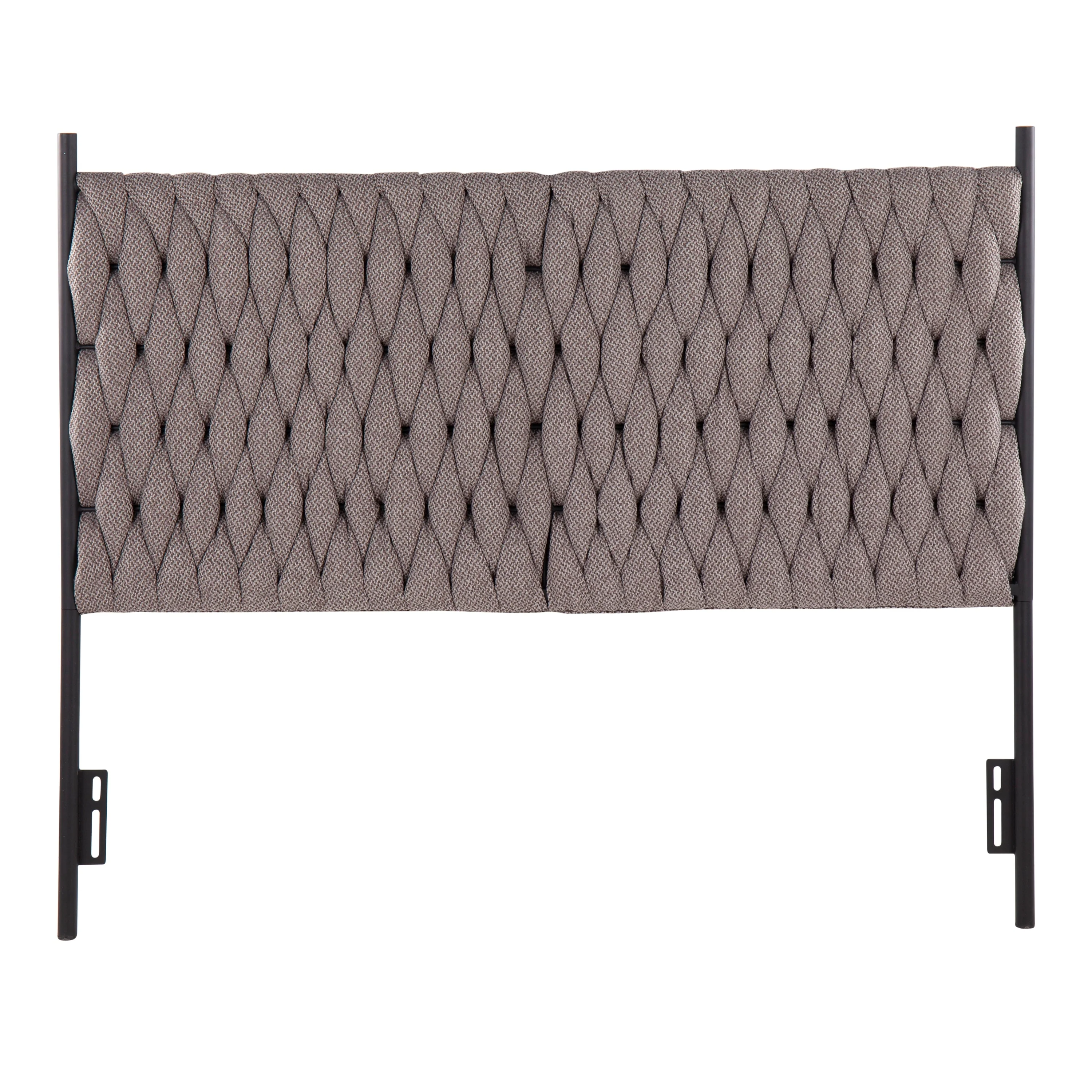 Silver Orchid Braided Matisse Queen Headboard