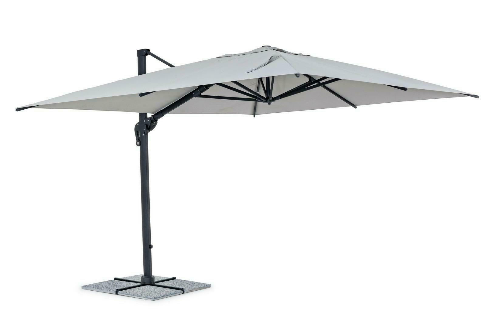 BIZZOTTO parasol ogrodowy INES jasnyszary