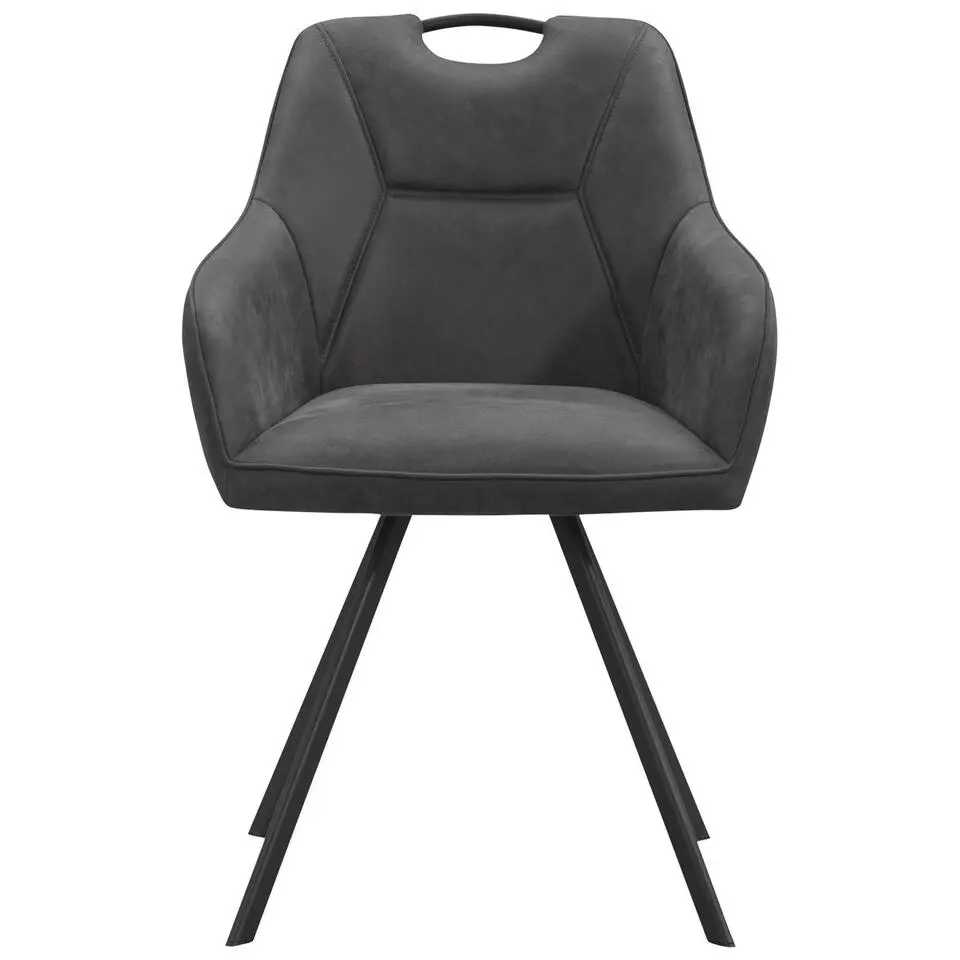 Eetkamerstoel Jesse met armleuning - antraciet