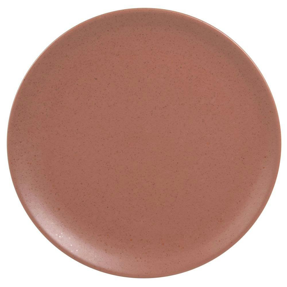 AUSTRIA - Assiette plate en faïence marron