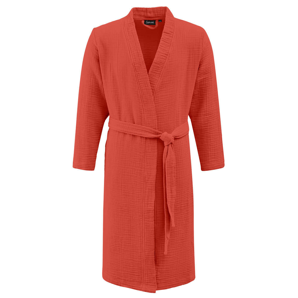 LOFT - Peignoir en gaze de coton  terracota L/XL