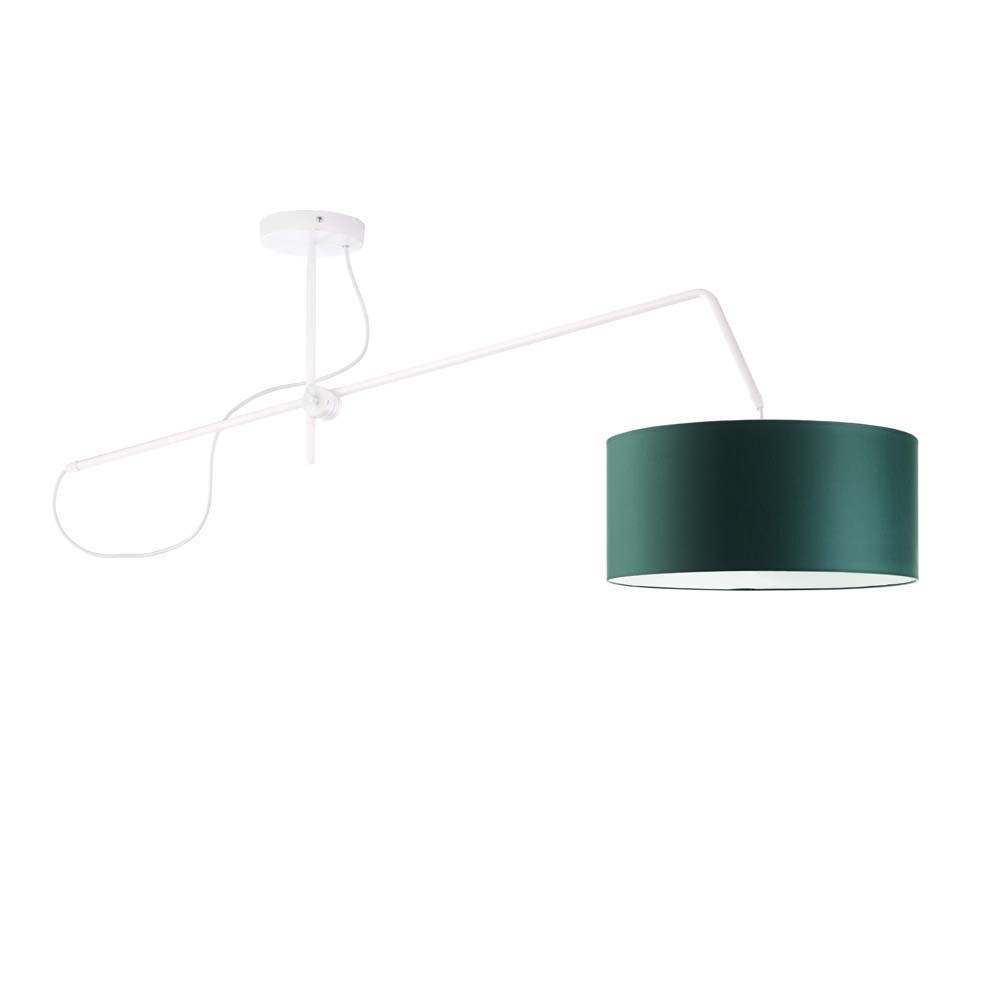 Lampa sufitowa RIO Biały - Zieleń Butelkowa