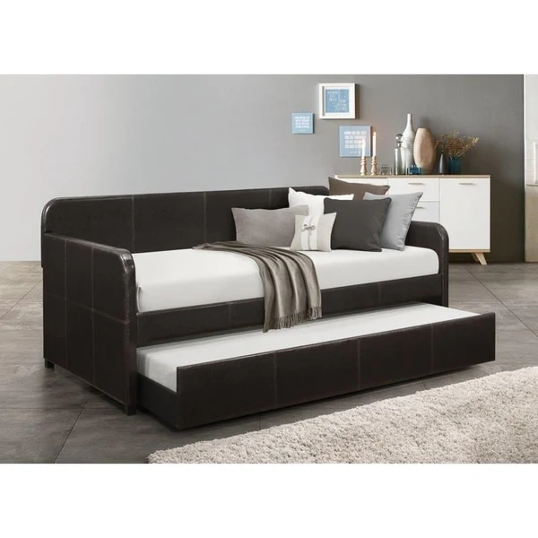 Porch & Den Anthony Upholstered Casual Daybed Set with Trundle