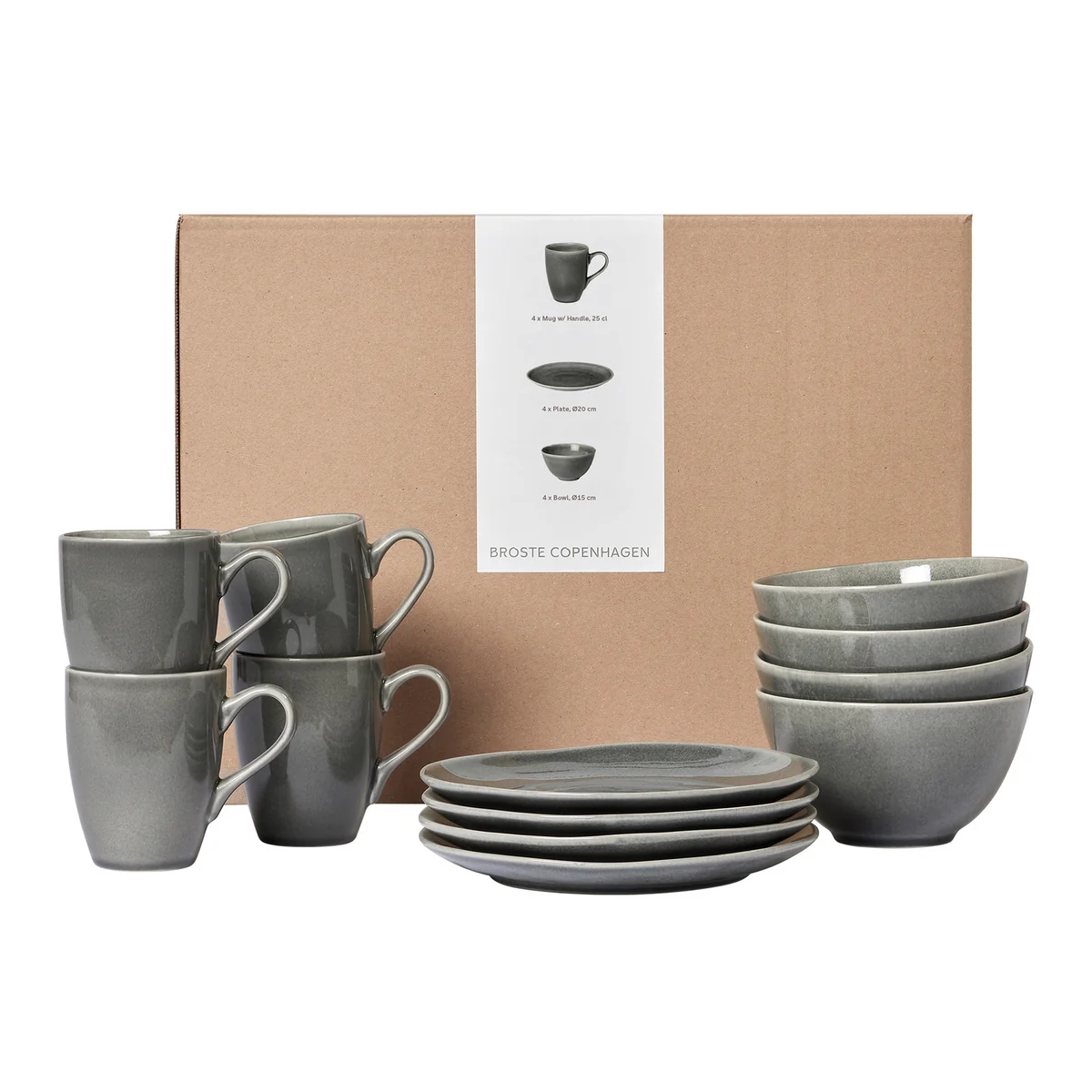 Broste Copenhagen - Nordic Rain Geschirr-Set