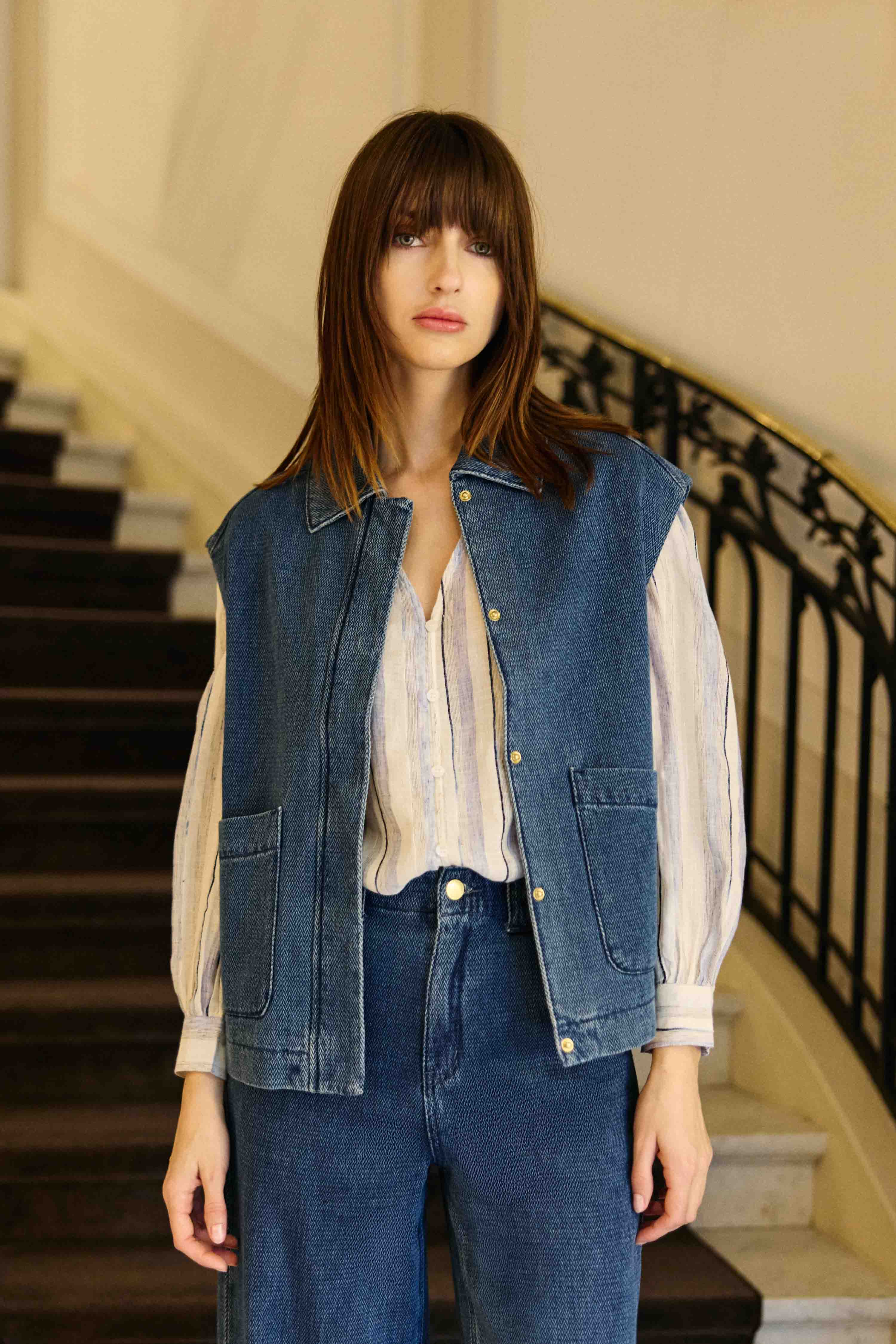 Vaya - Veste sans manches denim