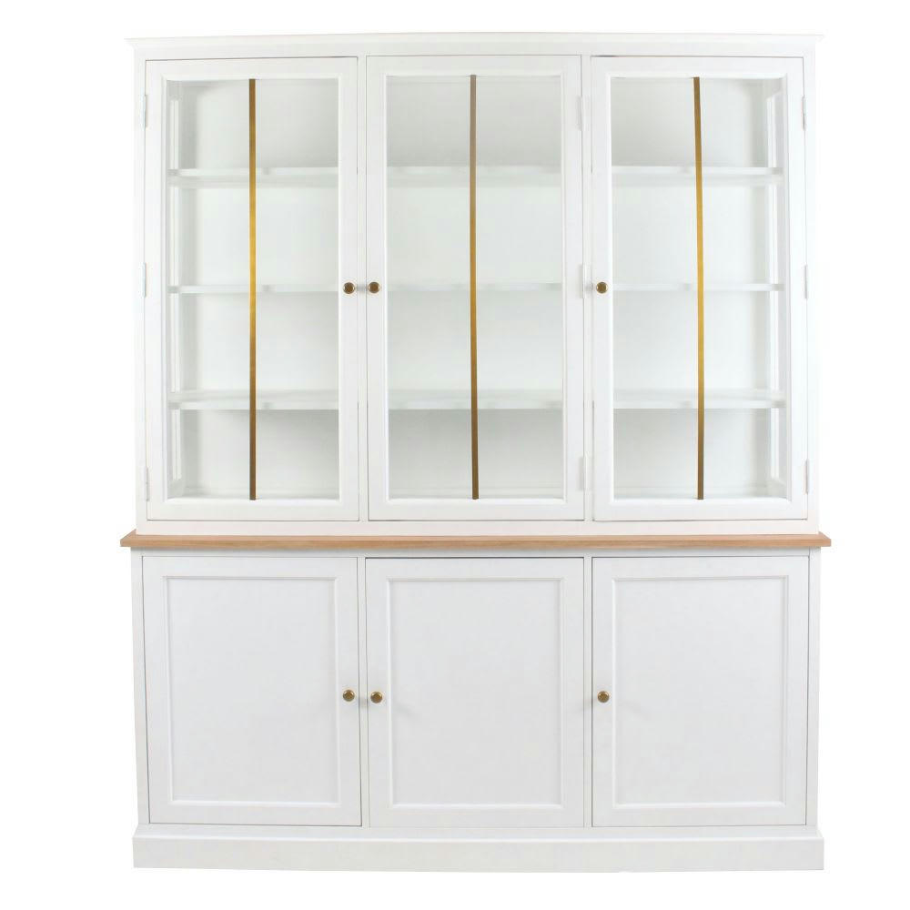 Valdi - Vaisselier 6 portes blanc