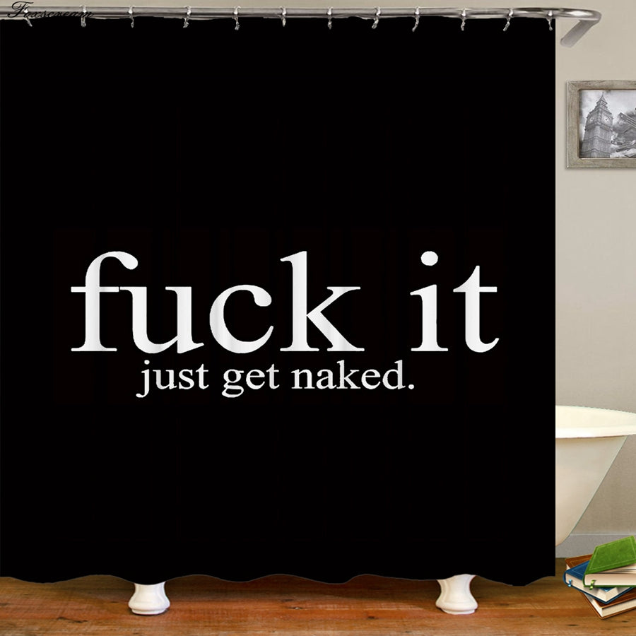 3d shower curtains black bathroom shower curtain fabric funny curtain waterproof bath curtain cortinas de bano