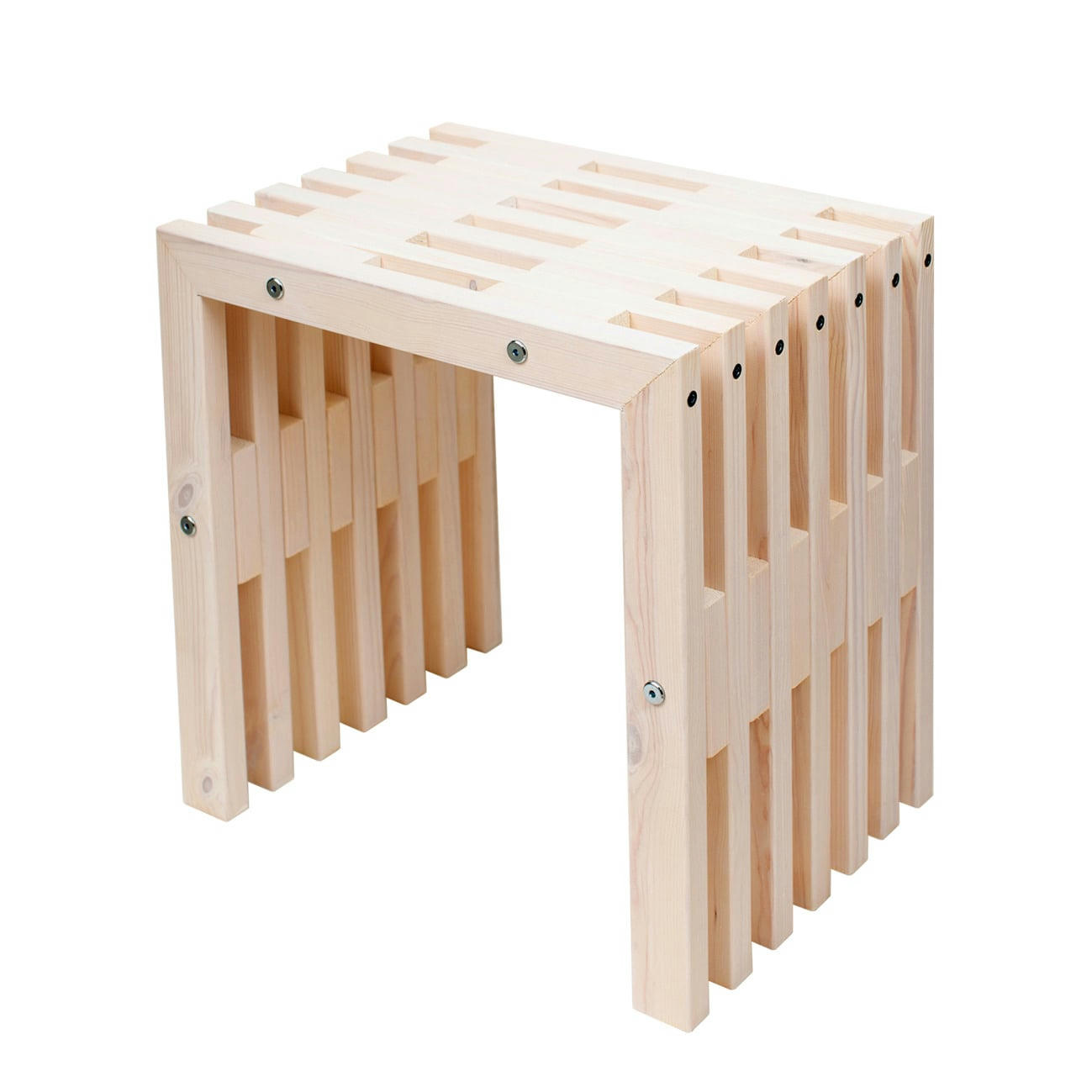 D-BENCH - Banc déco 45 cm pin - blanc, huilé