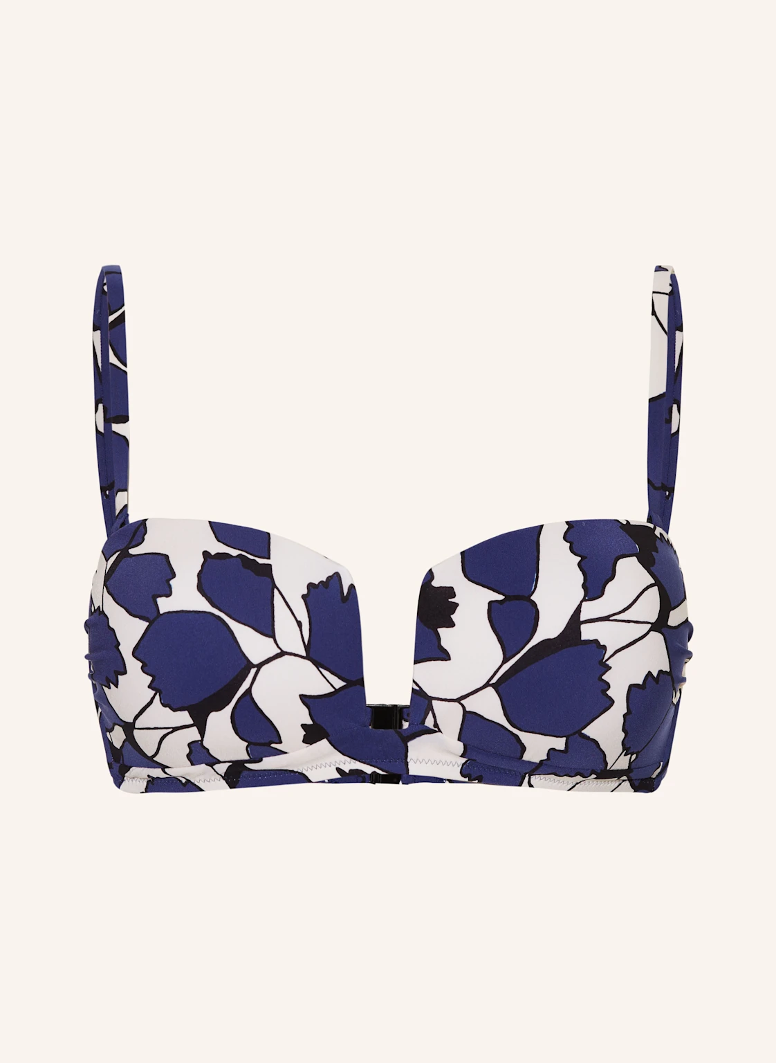 MARYAN MEHLHORN Bandeau-Bikini-Top BLUE LEAVES