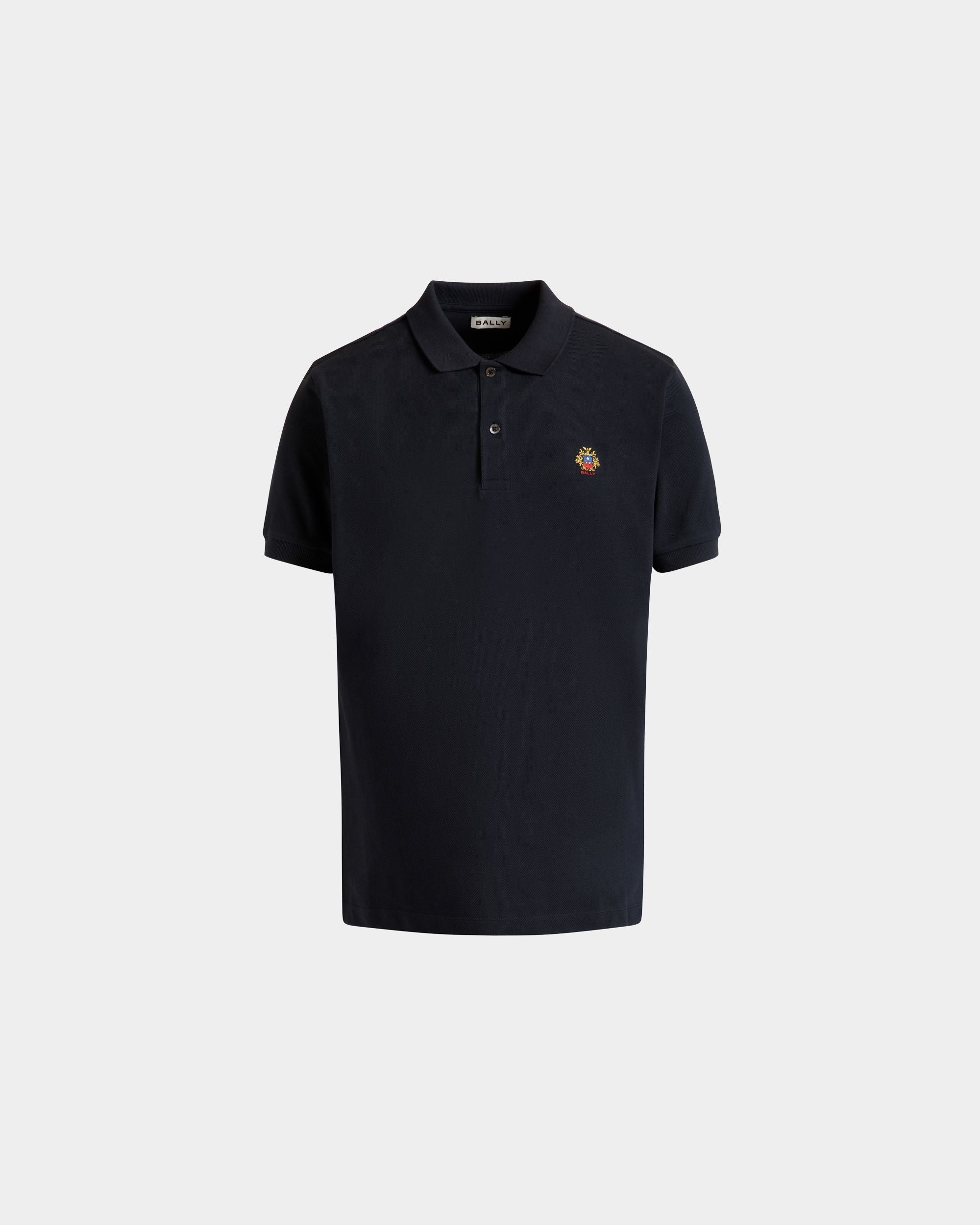Poloshirt Aus Baumwolle In Navy Blue