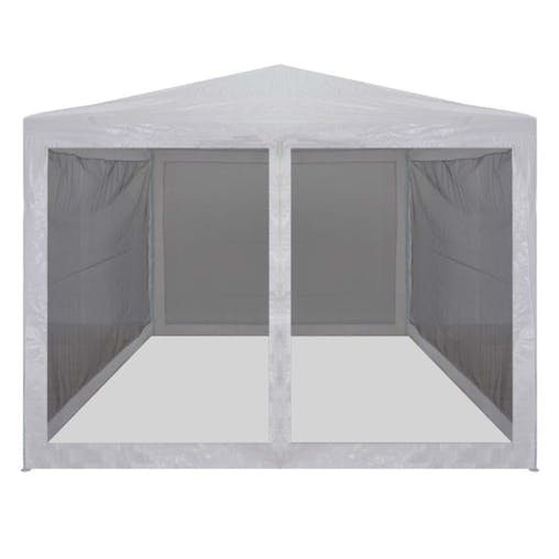 NNEVL Party Tent with 4 Mesh Sidewalls 3x3 m