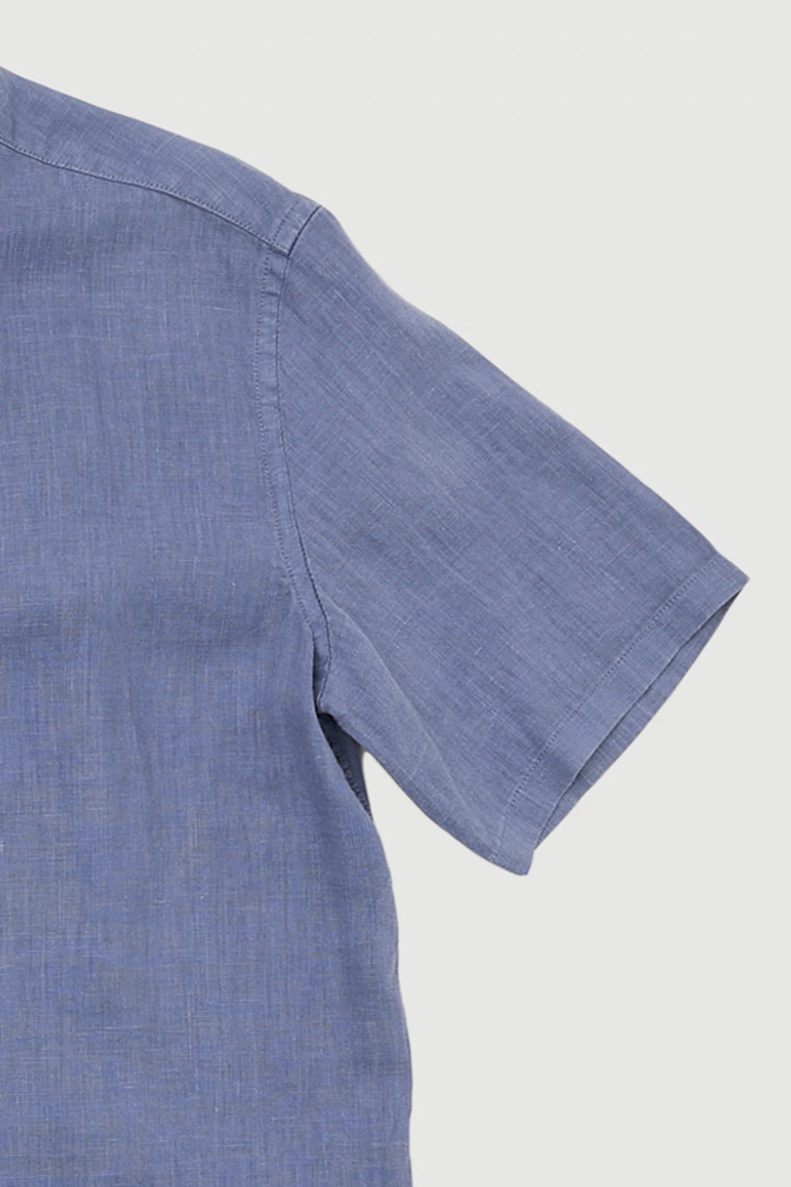 Re-Worn Mens Linen Short Sleeve Shirt