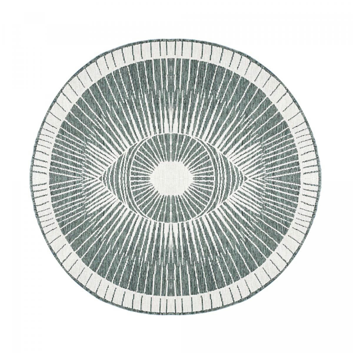 EXT COSMIC REVERSIBLE ROND - Tapis extérieur vert 160x160 rond