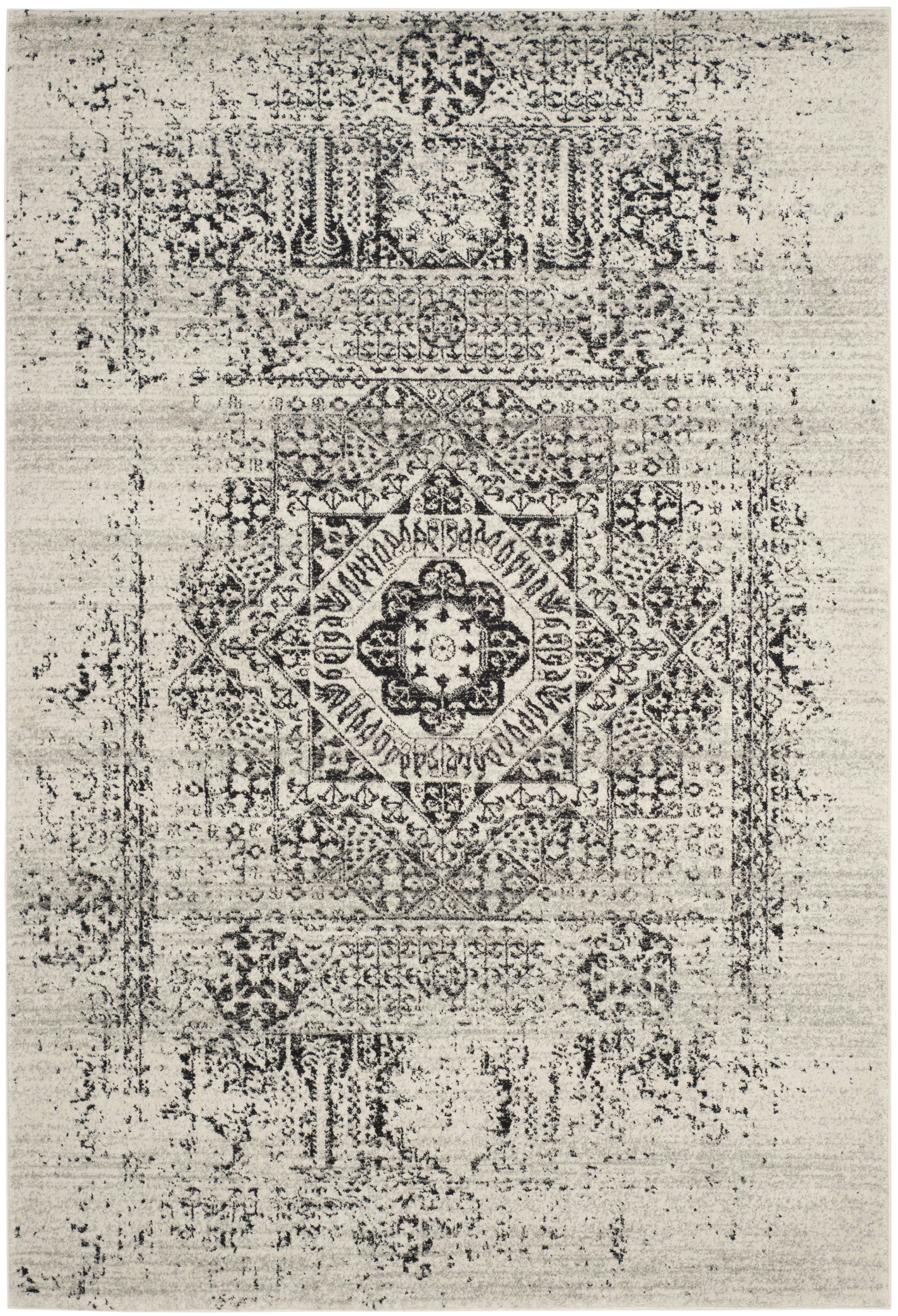 EVOKE - Tapis de salon interieur en  ivoire & noir, 201 x 274 cm