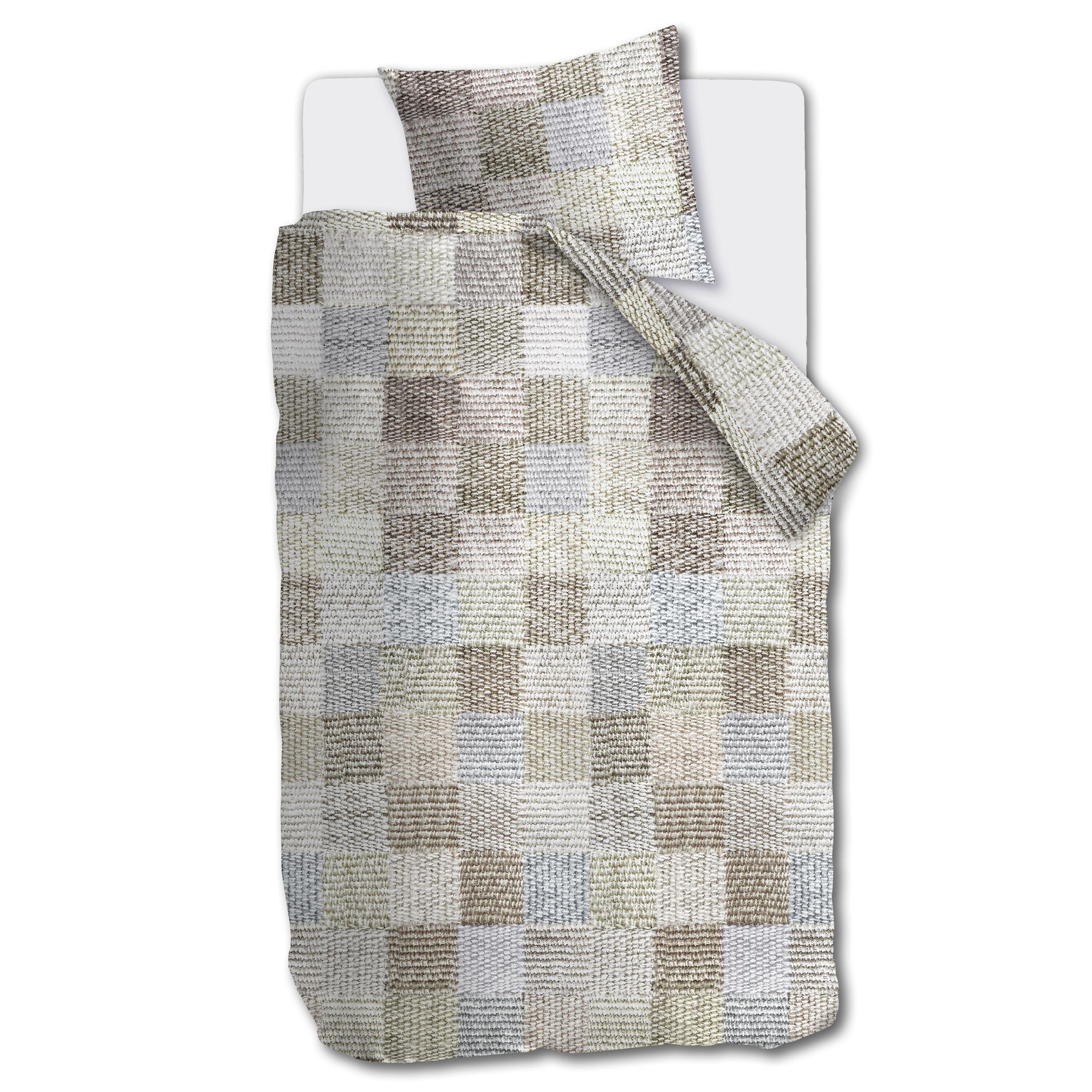 Ariadne at Home Patches Dekbedovertrek 140 x 200/220 cm - Naturel