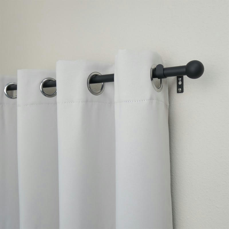 HAROLD - - Kit tringle extensible ø 16/19 mm 110 à 210cm - Noir mat