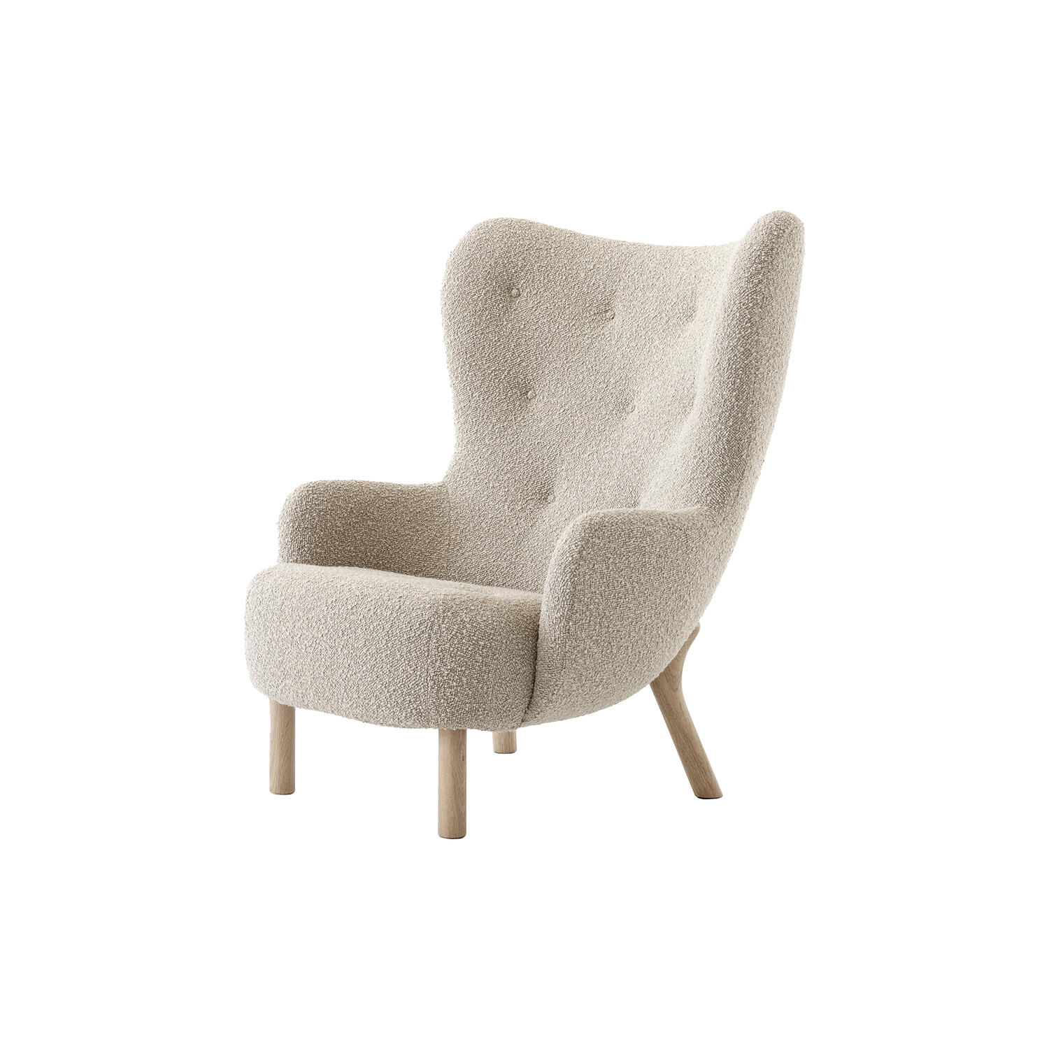 Petra VB3 Lounge Chair, Karakorum 003/oiled oak