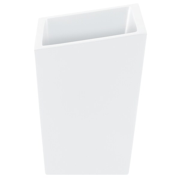 4-Piece Bathroom Accessories Set Spirella Yoshi Matte White Polyresin