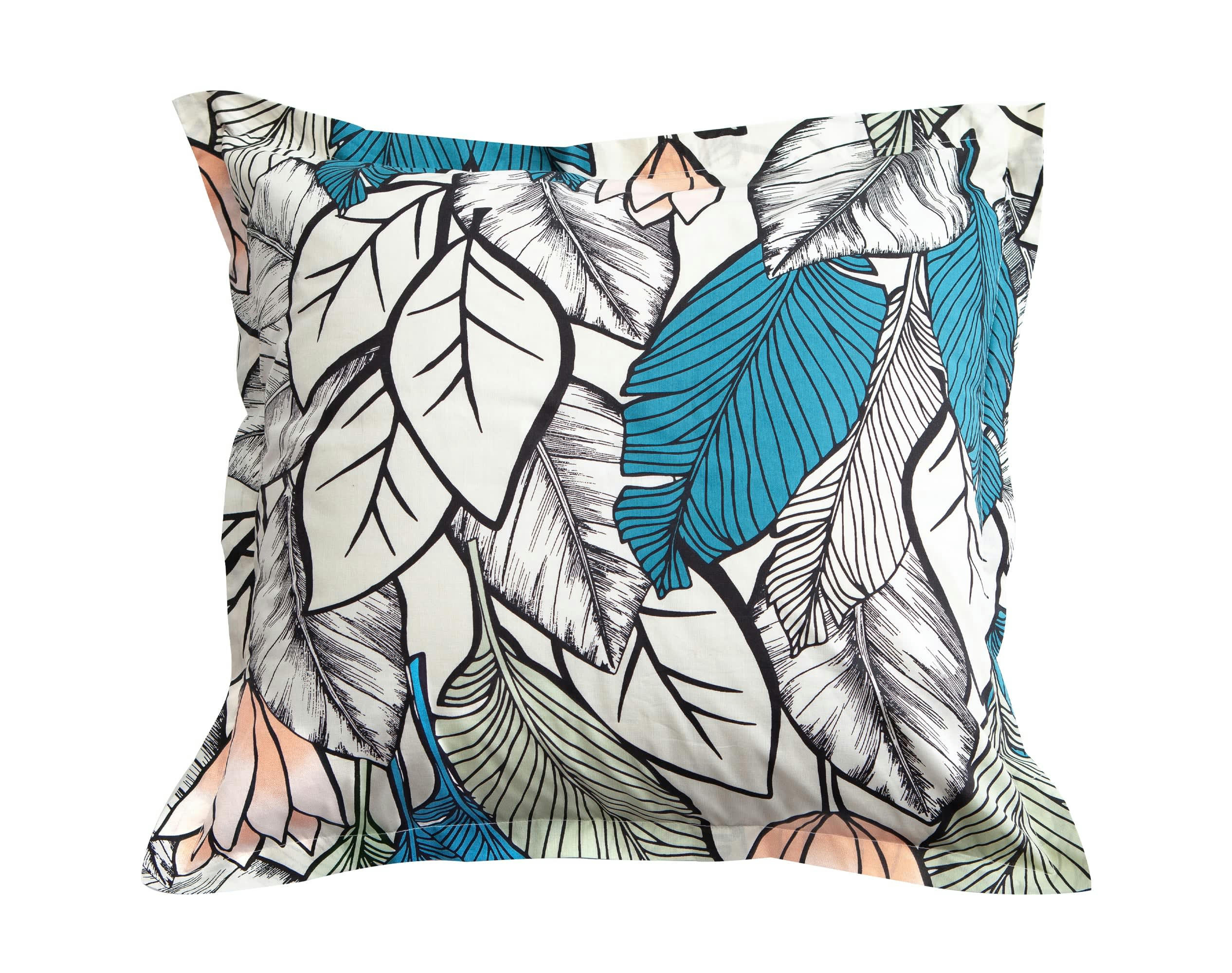 POEMA - Taie d'oreiller 63x63 en coton multicolore