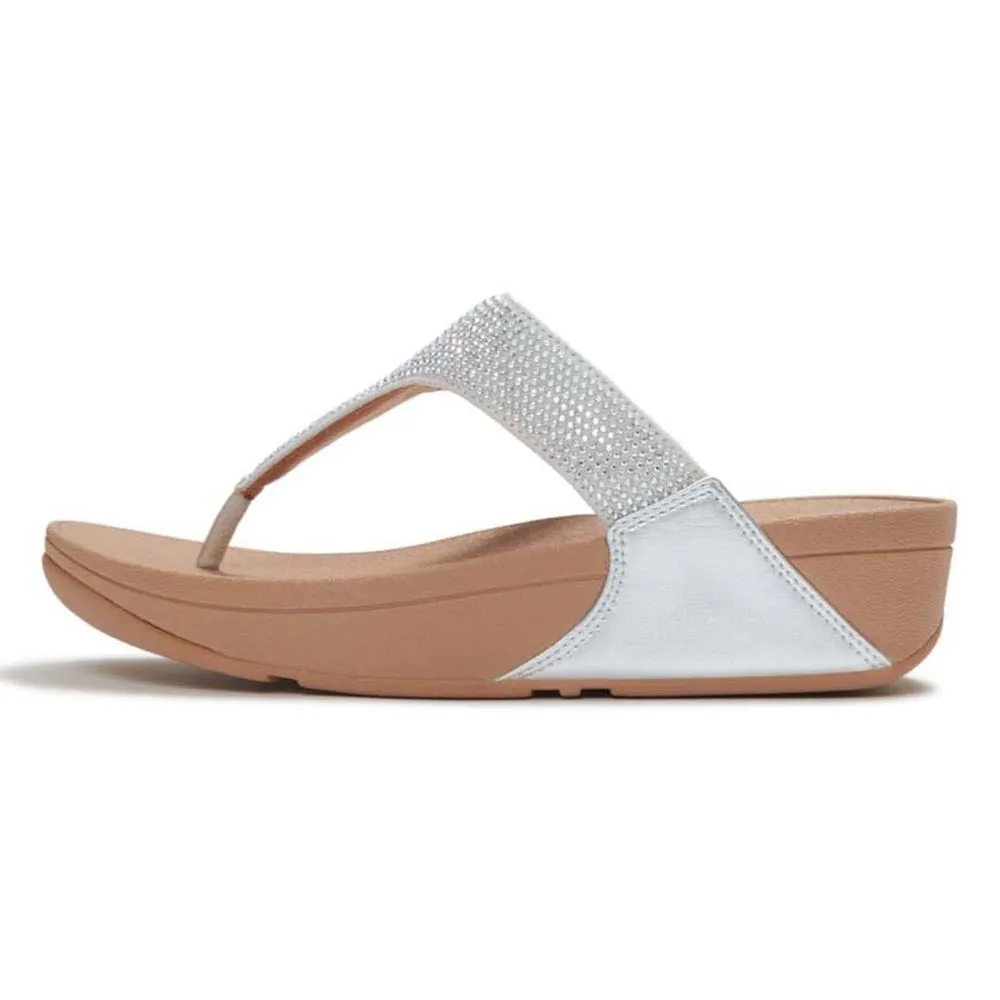 Fitflop Lulu Crystal Embellished Toe Post sandals