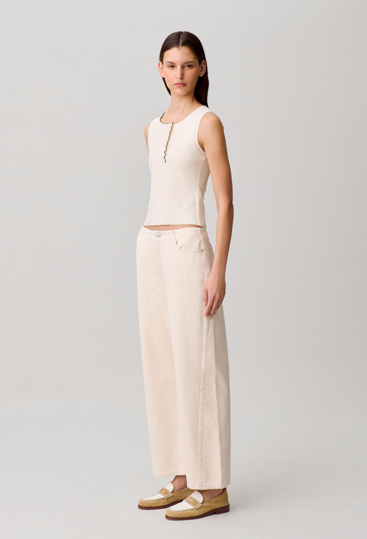 Top maille col rond