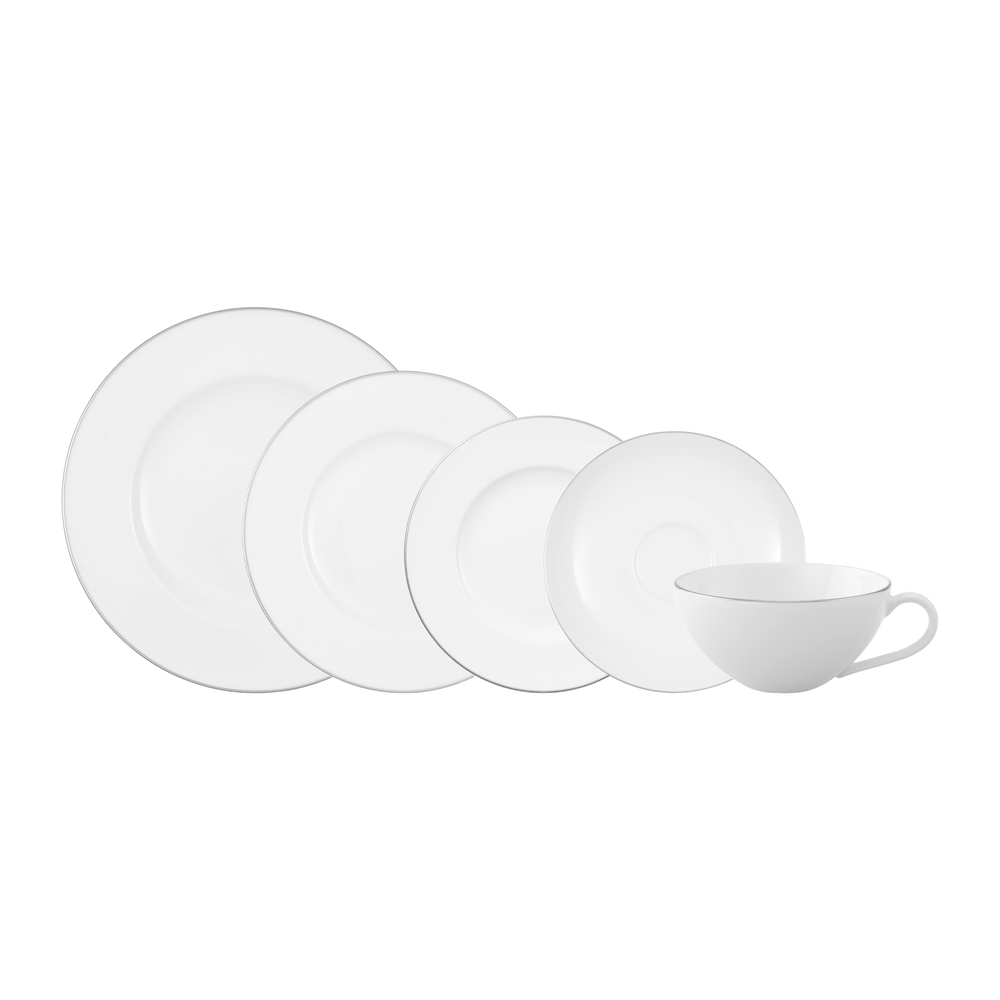 Anmut Dinnerware set - White, Premium Bone Porcelain