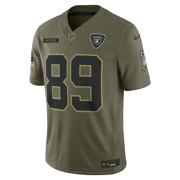 Brock Bowers Las Vegas Raiders Nike 2025 Salute to Service Limited Jersey - Olive