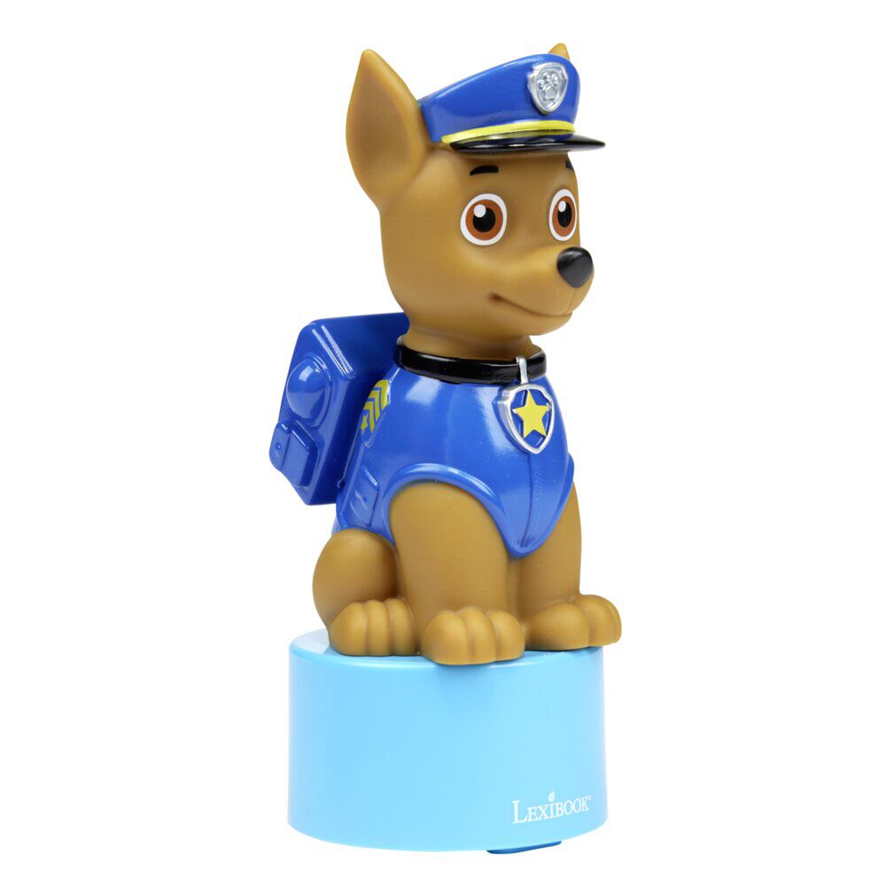 Veilleuse haut-parleur Pat Patrouille bluetooth plastique bleu 13x9xH18,5cm