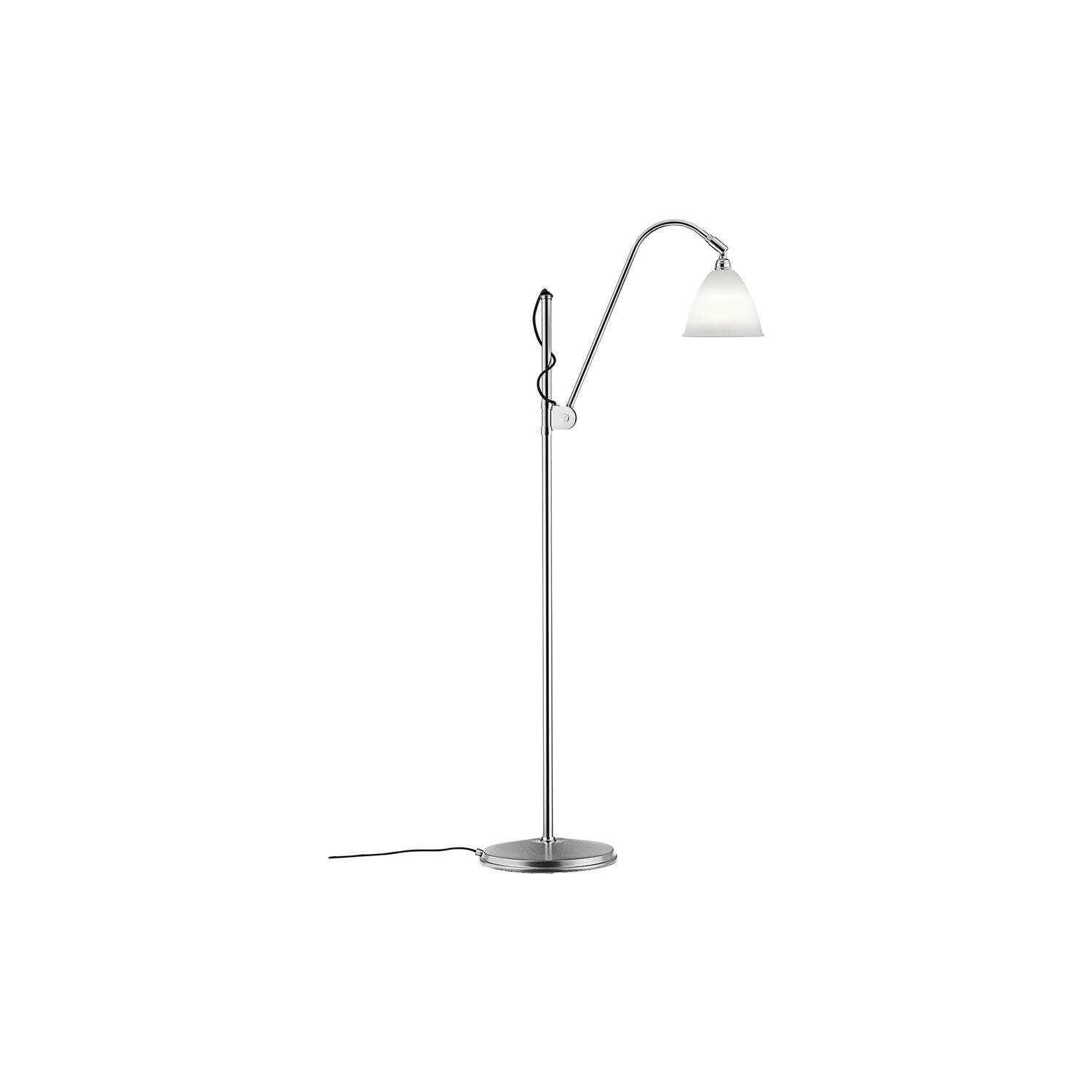 Bestlite BL3 S Floor Lamp, bone china/chrome