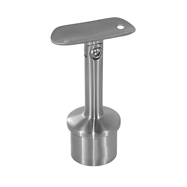 2 x Support orientable main courante diam. 42,4 à coller sur tube diam. 42,4 x 2 mm - Inox 304
