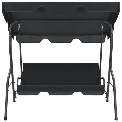 NNEVL Garden Swing Bench Anthracite 170x110x153 cm