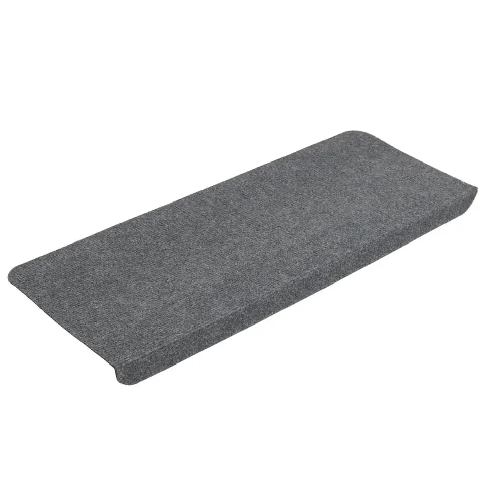 vidaXL - Trapmat - Grijs - Stof - 65 x 24.5 x 3.5 cm - 15 stuks