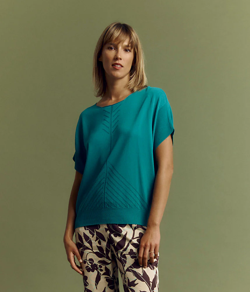 Pull maille manches courtes ALICIA85/85092/241