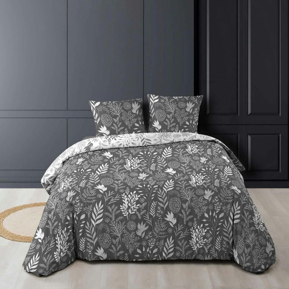 - Parure de couette 100% coton imprimée 260x240 2 taies