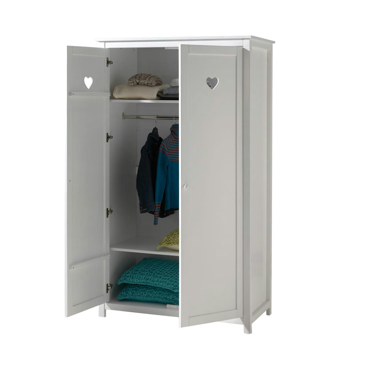 AMORI - Armoire 2 portes blanc