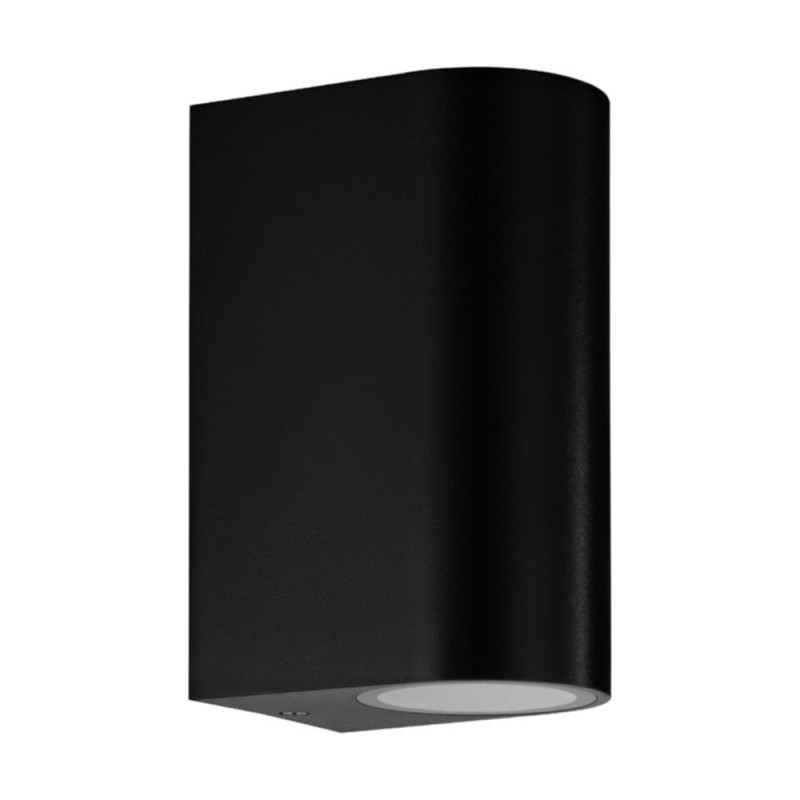 Applique extérieure Scogliera noire ronde GU10 2 x 5 W EGLO