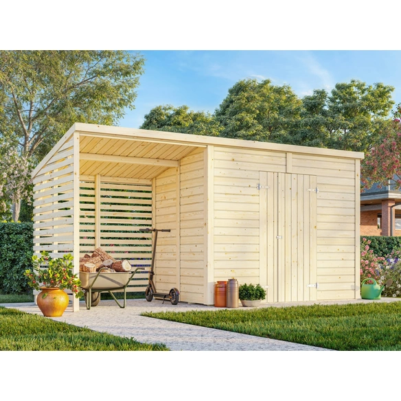 Gerätehaus »Leif«, B x H x L: 460 x 228 x 170 cm, unbehandelt