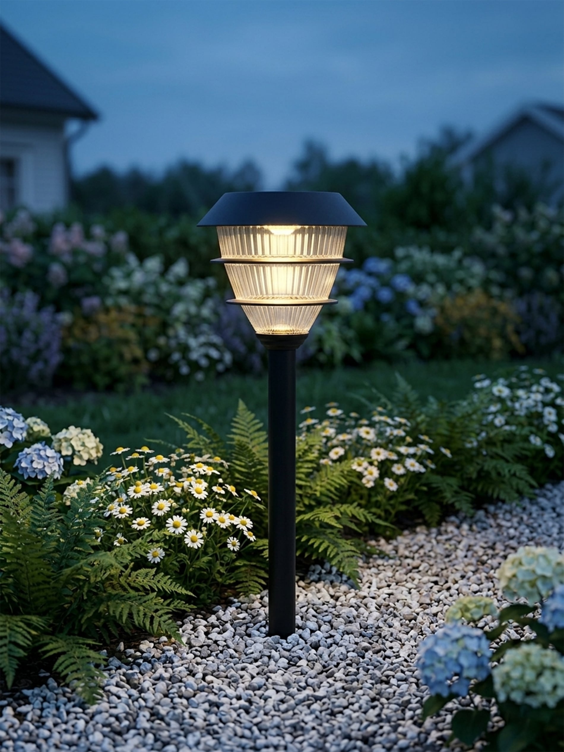 Wbijana solarna lampka LED