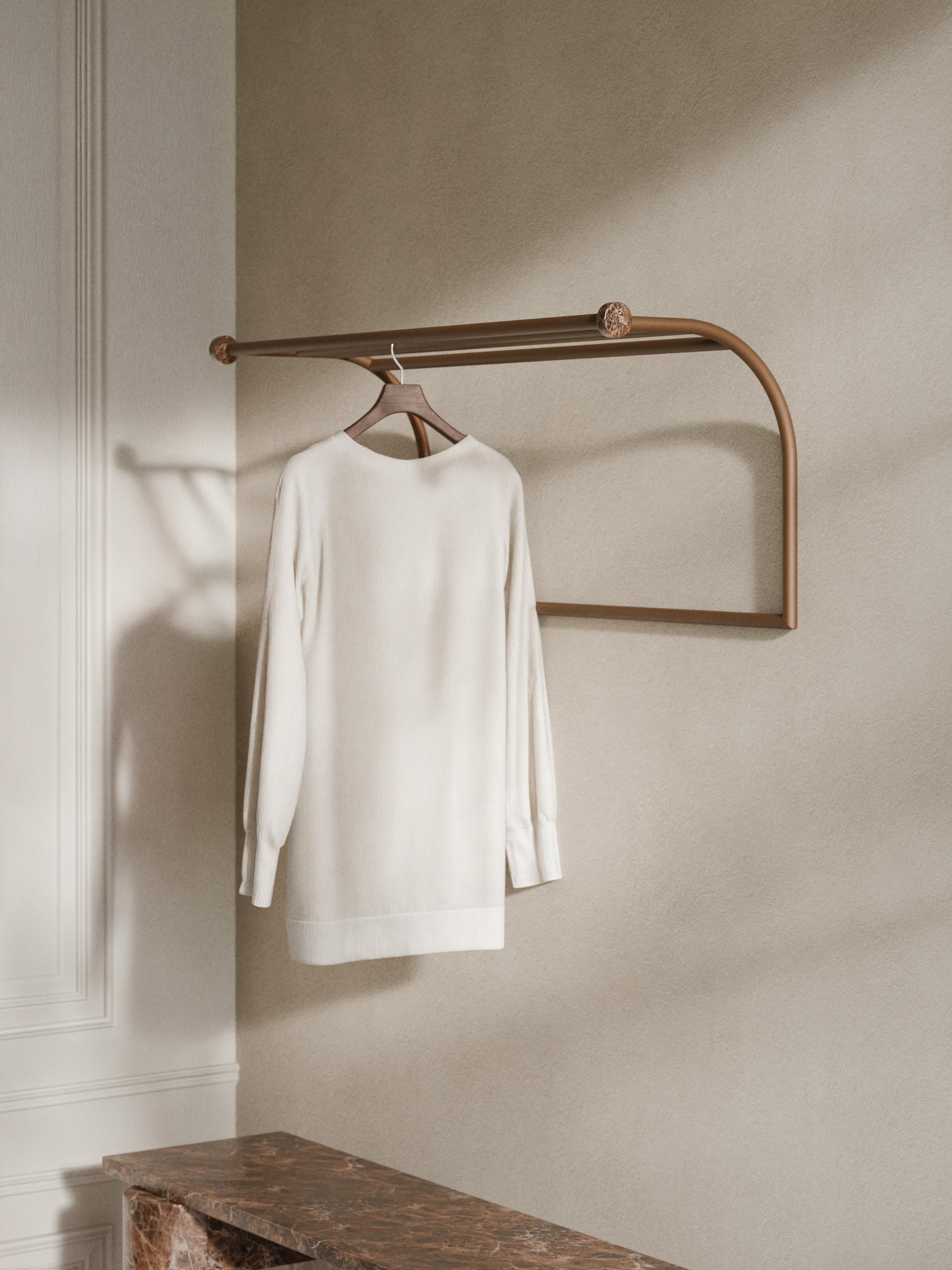 Wandgarderobe Disa mit Marmorhaken