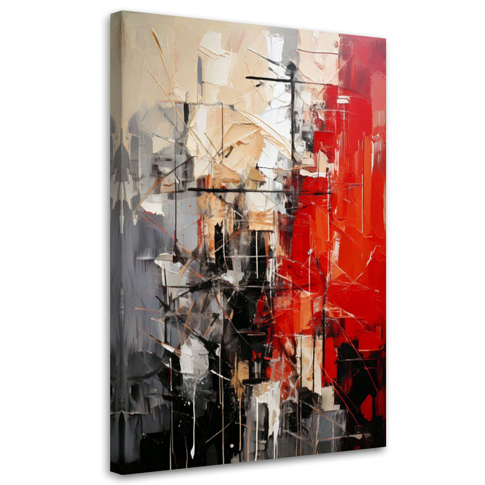 Feeby Obraz nowoczesny, Abstrakcja Geometryczna Minimalizm 40x60