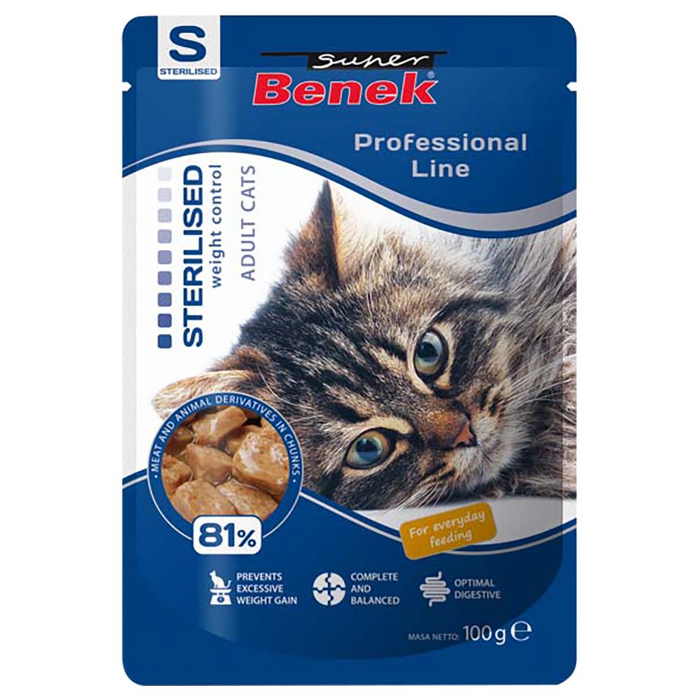 Super Benek Professional Line Sterilised Adult 24 x 100g