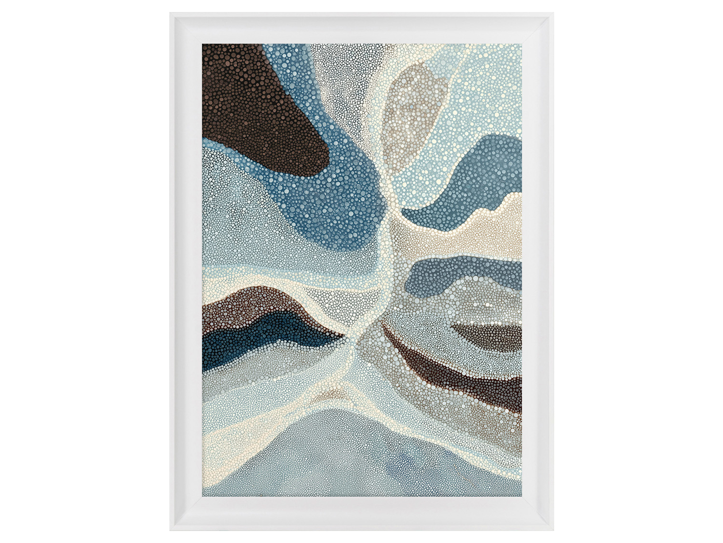 Obraz w ramie Blue Flows No.1 58x78 cm