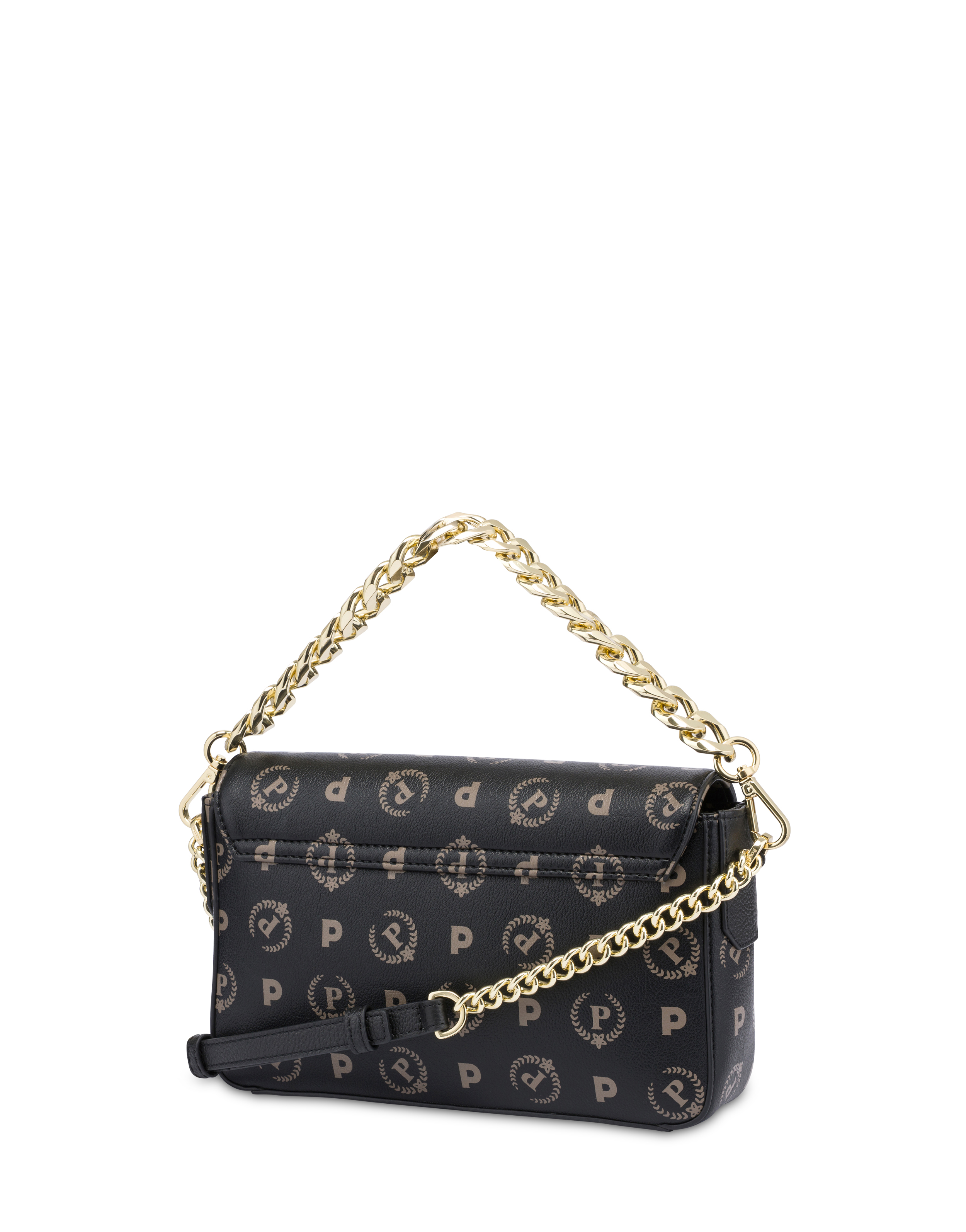 Borsa A Tracolla In Heritage Logo Nero/nero