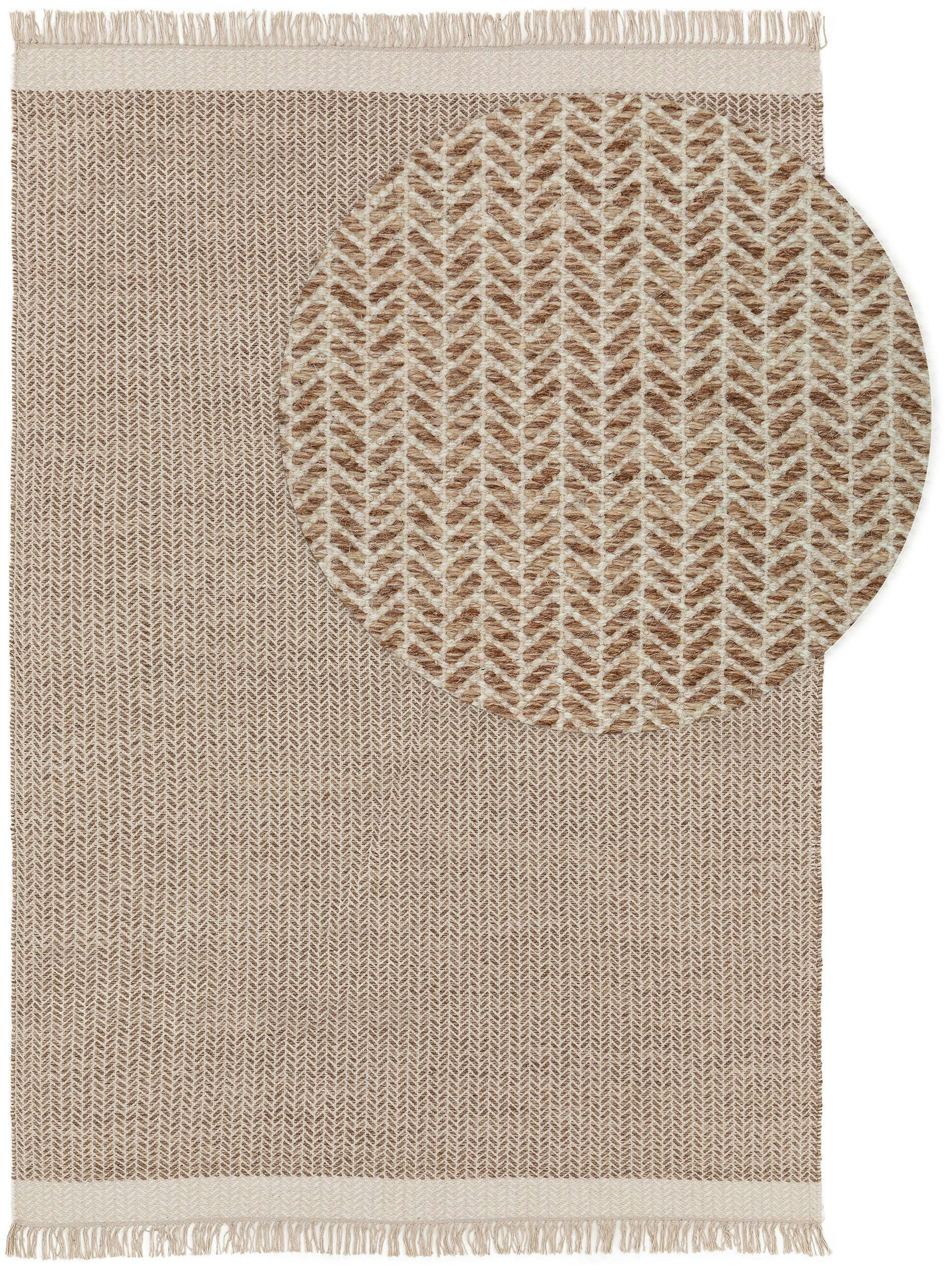 KIM - Tapis de laine beige 120x170