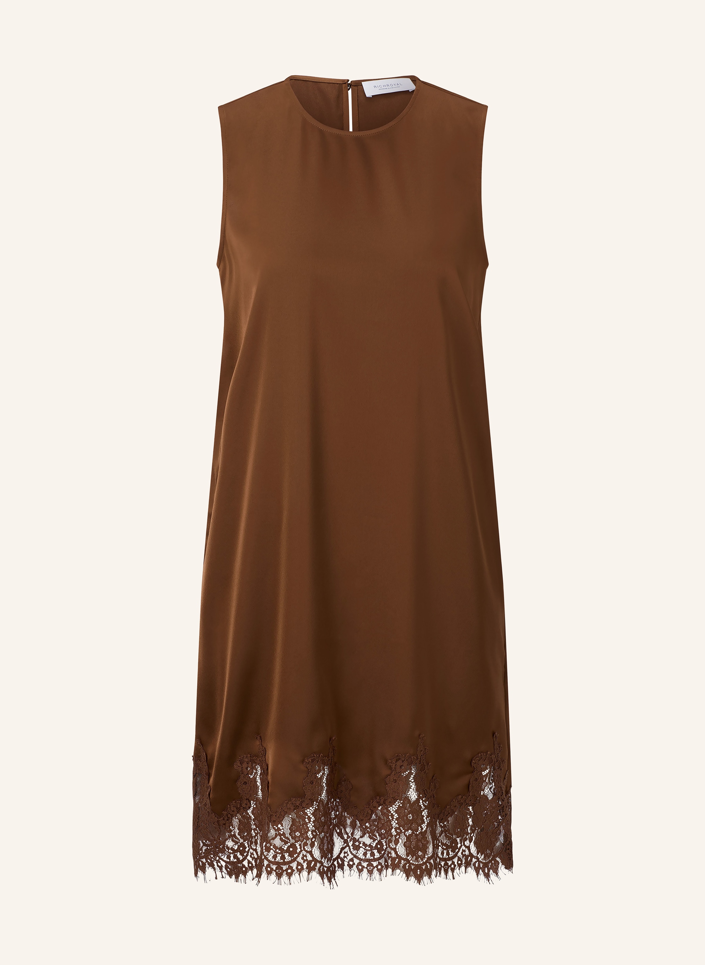Rich & Royal Satinkleid mit Spitze