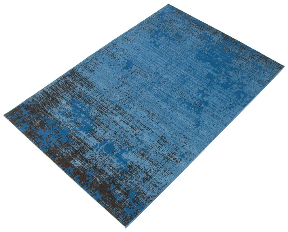 ECARPET Vivian Indoor Distressed/Overdyed Area Rug, Blue, Assorted Sizes
